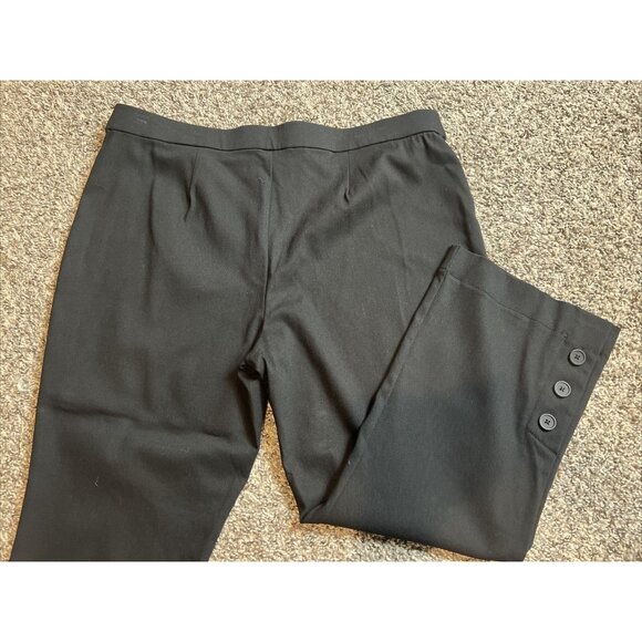 Simply Vera Wang Black Crop Flare Pants XXL Mid Rise Stretch - Picture 2 of 11